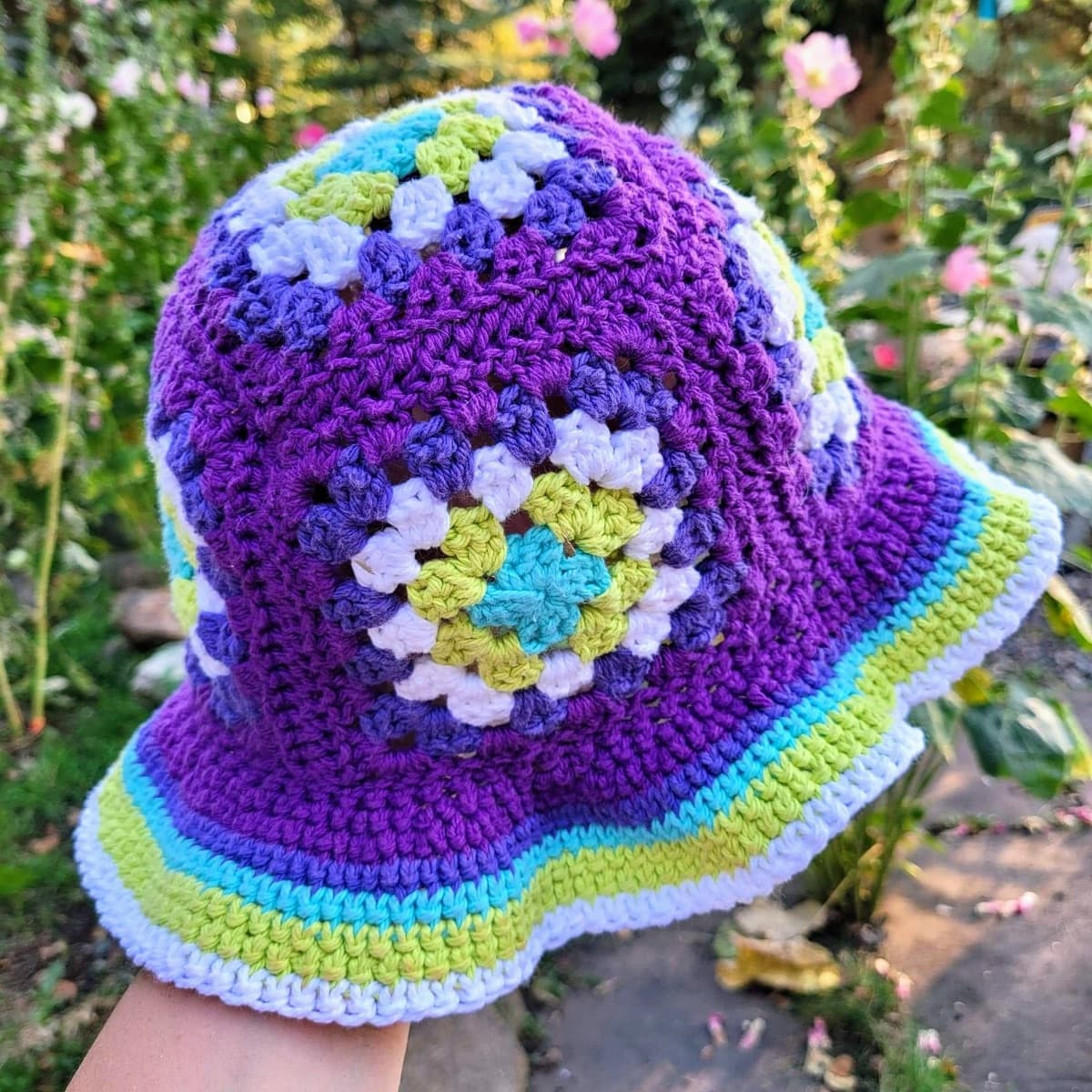 Granny Square Bucket Hat