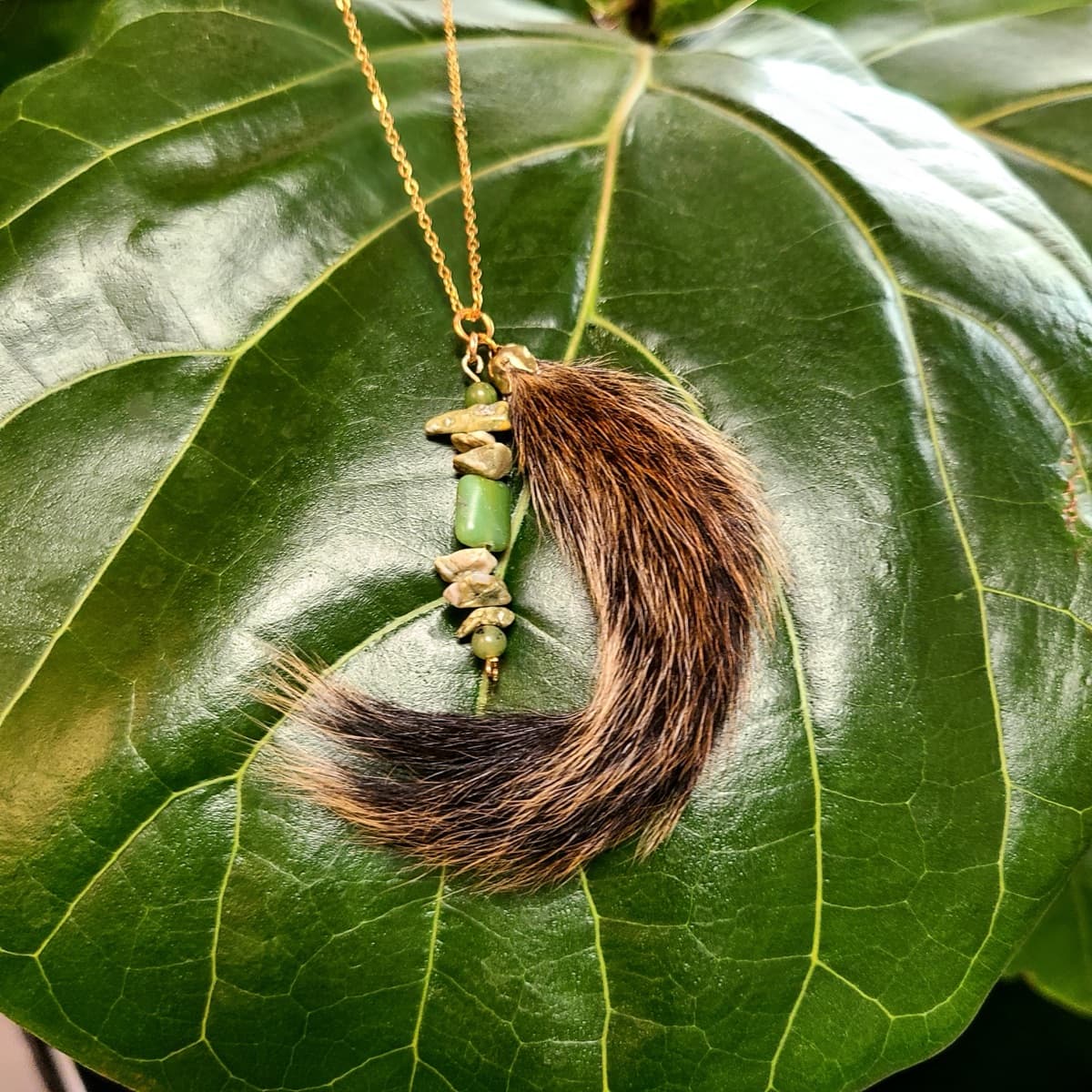 Chipmunk Tail necklace