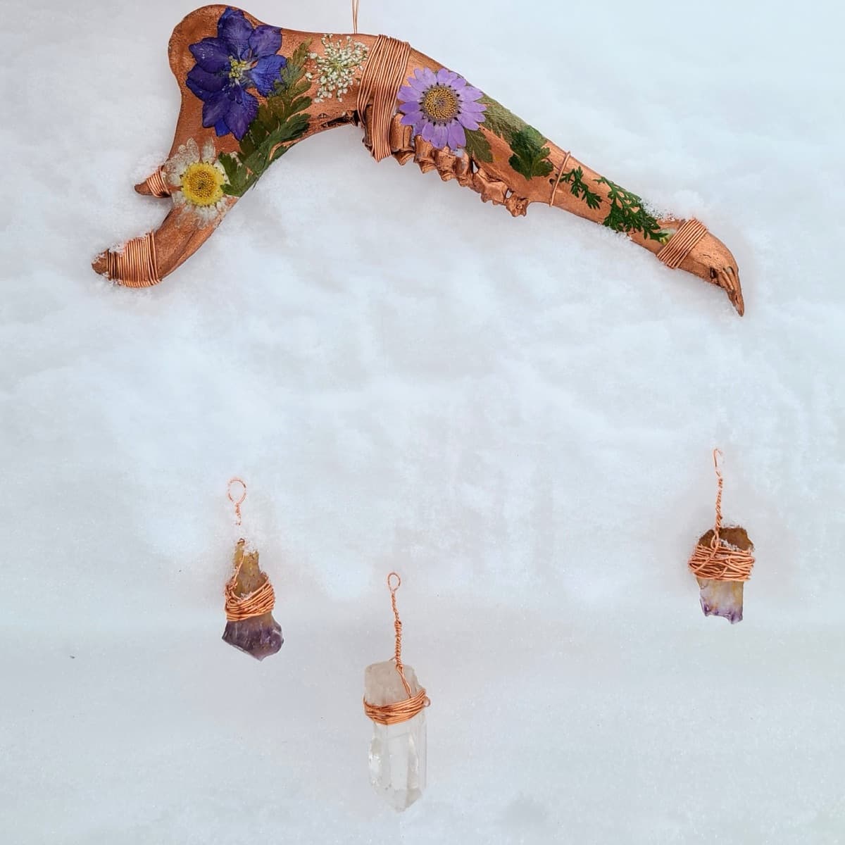 Deer Mandible Window Hanging